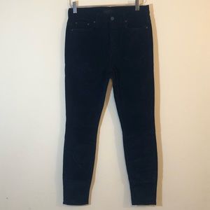 Mother Navy Blue High Waisted Looker Hopscotch